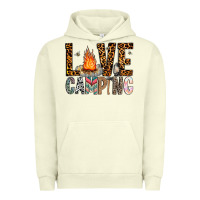 Pigment Pistachio Love Camping Urban Hoodie - CowhideDigitalArt