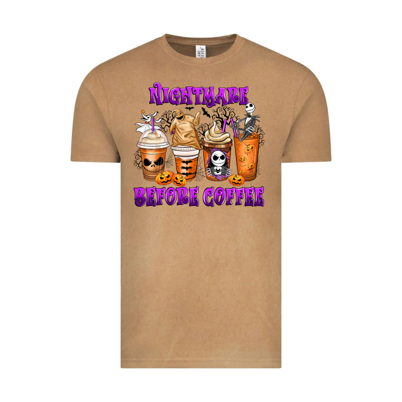 Nightmare Before Coffee Cups Vintage Tee by MaliasSmallBusiness | Teevron