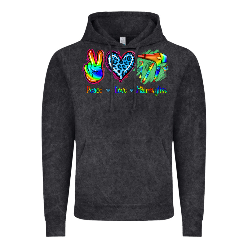 Peace Love Hairstylist Vintage Hoodie by Jasminsmagicworld | Teevron