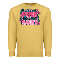 Antique Gold i wear pink for my aunt Premium Sweatshirt - FaDigitalArtStudio