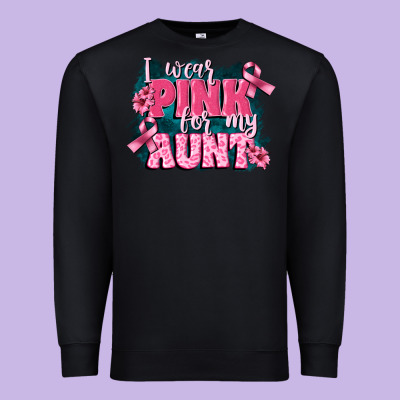 I Wear Pink For My Aunt Premium Sweatshirt Designed By Fadigitalartstudio