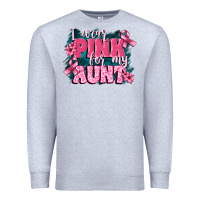 Heather Grey i wear pink for my aunt Premium Sweatshirt - FaDigitalArtStudio