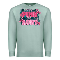 Seafoam i wear pink for my aunt Premium Sweatshirt - FaDigitalArtStudio