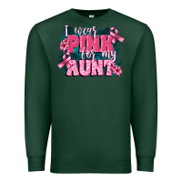 Sports Green i wear pink for my aunt Premium Sweatshirt - FaDigitalArtStudio
