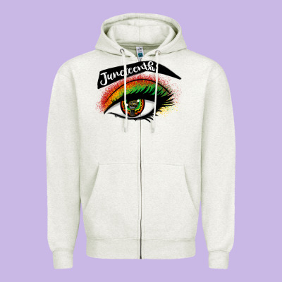 Juneteenth Eyelash Cowgirl Zipper Hoodie Designed By Cowgirlartshop