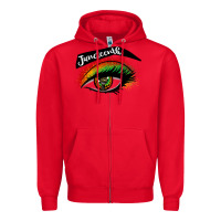 Red juneteenth eyelash cowgirl Zipper Hoodie - CowGirlArtShop