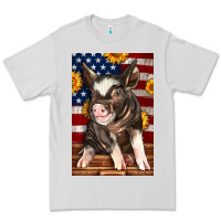 Dove Grey Western American Pig Premium Tee - LillyAllenDesigns