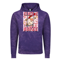 Cloud Purple santas favorite nurse Vintage Hoodie - MaliasSmallBusiness