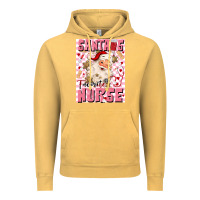 Vintage Mustard santas favorite nurse Vintage Hoodie - MaliasSmallBusiness