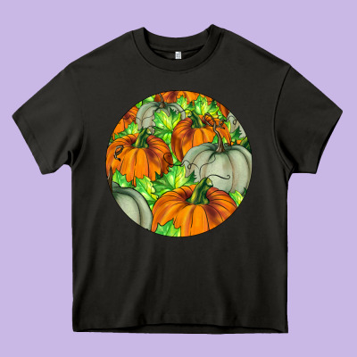 Fall Rounded Heavy Core Tee Designed By Lillyallendesigns