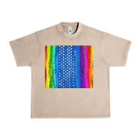 French Oak LGBTQ+ Pride American Flag Tumbler Urban Heavy Tee - BundleAndBundleShop