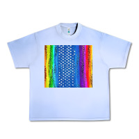 Grape Ice LGBTQ+ Pride American Flag Tumbler Urban Heavy Tee - BundleAndBundleShop