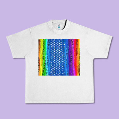 Lgbtq+ Pride American Flag Tumbler Urban Heavy Tee Designed By Bundleandbundleshop
