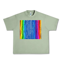 Oil Green LGBTQ+ Pride American Flag Tumbler Urban Heavy Tee - BundleAndBundleShop