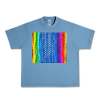 Pebble Blue LGBTQ+ Pride American Flag Tumbler Urban Heavy Tee - BundleAndBundleShop