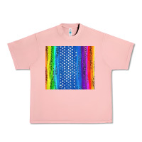 Salmon LGBTQ+ Pride American Flag Tumbler Urban Heavy Tee - BundleAndBundleShop