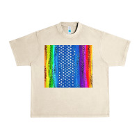 Sandshell LGBTQ+ Pride American Flag Tumbler Urban Heavy Tee - BundleAndBundleShop