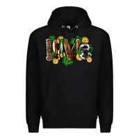 Black Western love St. Patrick's Day Premium Hoodie - CowGirlArtShop