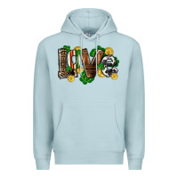 Blue Mist Western love St. Patrick's Day Premium Hoodie - CowGirlArtShop