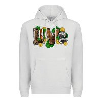 Dove Grey Western love St. Patrick's Day Premium Hoodie - CowGirlArtShop