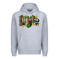 Heather Grey Western love St. Patrick's Day Premium Hoodie - CowGirlArtShop