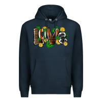 Navy Western love St. Patrick's Day Premium Hoodie - CowGirlArtShop