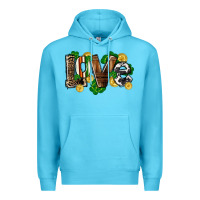 Ocean Blue Western love St. Patrick's Day Premium Hoodie - CowGirlArtShop