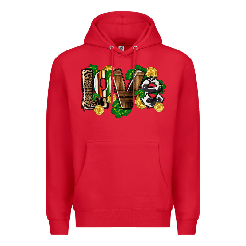 Western Love St. Patrick's Day Premium Hoodie by CowGirlArtShop | Teevron