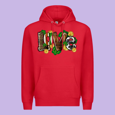 Western Love St. Patrick's Day Premium Hoodie Designed By Cowgirlartshop