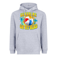 Heather Grey Sunshine on my mind Heavyweight Hoodie - FaDigitalArtStudio