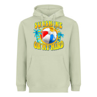 Matcha Sunshine on my mind Heavyweight Hoodie - FaDigitalArtStudio