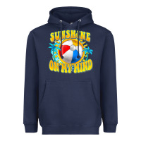 Navy Sunshine on my mind Heavyweight Hoodie - FaDigitalArtStudio