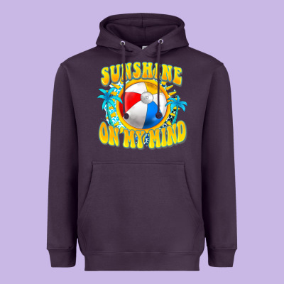 Sunshine On My Mind Heavyweight Hoodie Designed By Fadigitalartstudio