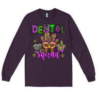 Plum dental squad mardi gras teeth Long Sleeve Tee - Jasminsmagicworld