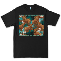 Black turquoises gemstones cowhide highlands cow Premium Tee - BarkalooDesign