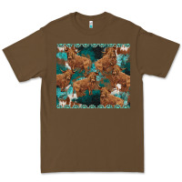 Cacao turquoises gemstones cowhide highlands cow Premium Tee - BarkalooDesign