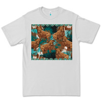 Dove Grey turquoises gemstones cowhide highlands cow Premium Tee - BarkalooDesign
