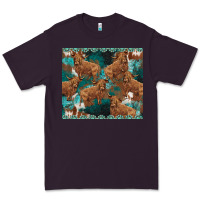 Plum turquoises gemstones cowhide highlands cow Premium Tee - BarkalooDesign