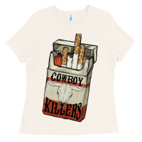 Bone cowboy killers cigarette package Ladies Tee - NancyCooperArtShop