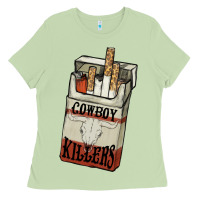 Matcha cowboy killers cigarette package Ladies Tee - NancyCooperArtShop