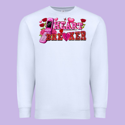 Heart Breaker Valentine's Day Premium Sweatshirt Designed By Fadigitalartstudio