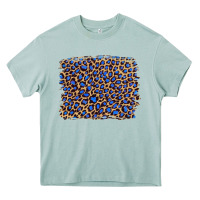 Arona leopard with navy blue glitter Heavy Core Tee - Artiststas