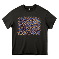 Asphalt leopard with navy blue glitter Heavy Core Tee - Artiststas