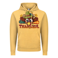 Vintage Mustard western thankful thanksgiving turkey Vintage Hoodie - NancyCooperArtShop