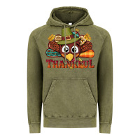 Vintage Olive western thankful thanksgiving turkey Vintage Hoodie - NancyCooperArtShop