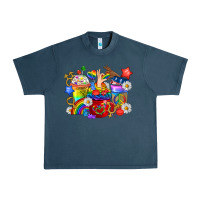 Midnight Navy LGBTQ+ Pride Coffee Cups Urban Heavy Tee - BundleAndBundleShop