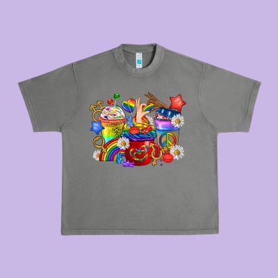Lgbtq+ Pride Coffee Cups Urban Heavy Tee Designed By Bundleandbundleshop