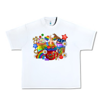 White LGBTQ+ Pride Coffee Cups Urban Heavy Tee - BundleAndBundleShop