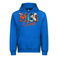 Cobalt Mini Claus Urban Hoodie - CowhideDigitalArt