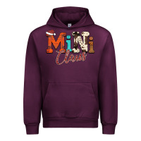 Mauve Wine Mini Claus Urban Hoodie - CowhideDigitalArt